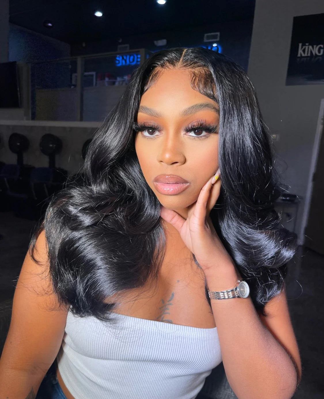 Royal Body Wave 6x6 HD Lace Closure Wig – HD lace detail