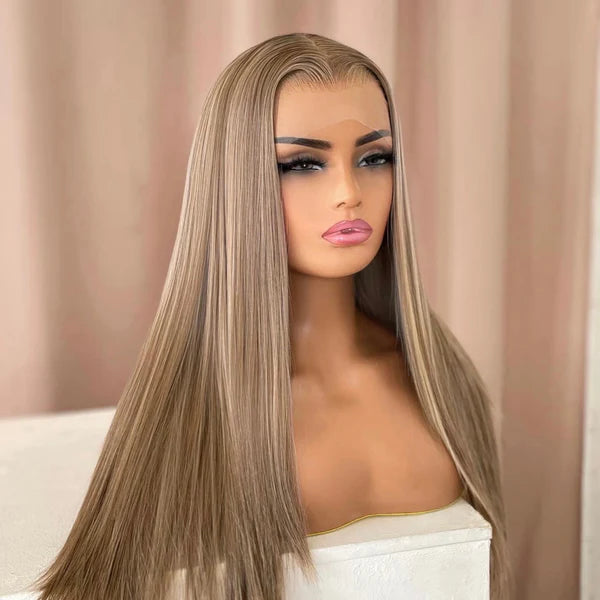 Blonde Highlighted Lace Frontal Wig – Light Up the Room