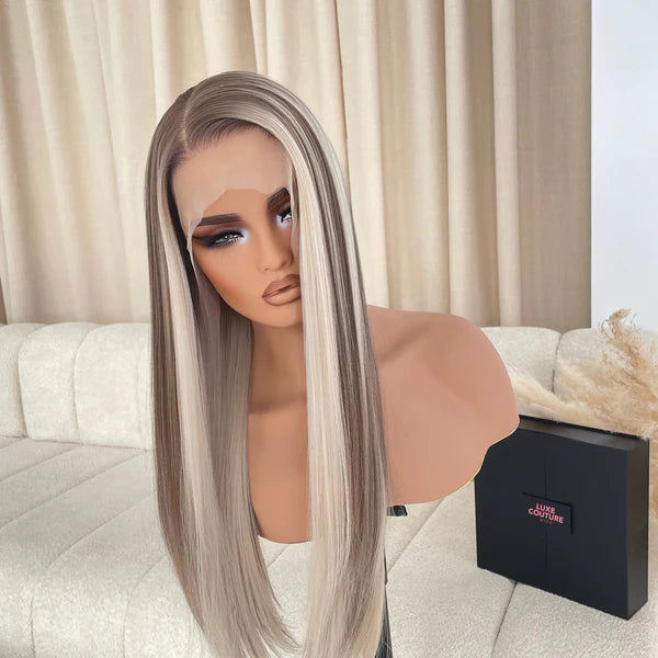 Highlighted Lace Frontal Wig front view