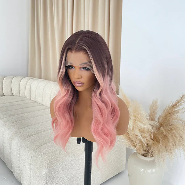 Balayage Pink Body Wave Wig – Flawless Color, Flirty Vibes