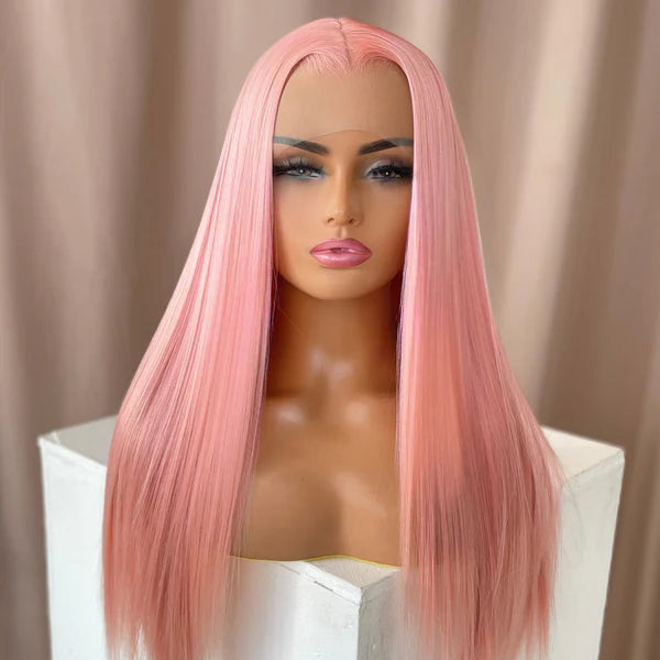 Light Pink Lace Frontal Wig – Sweet, Soft & Boldly Beautiful