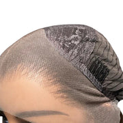 Dark Brown Pre-plucked Lace Wig side view