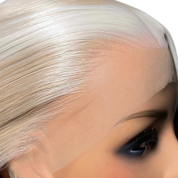 Toned Blonde & Platinum Lace Frontal Wig side view