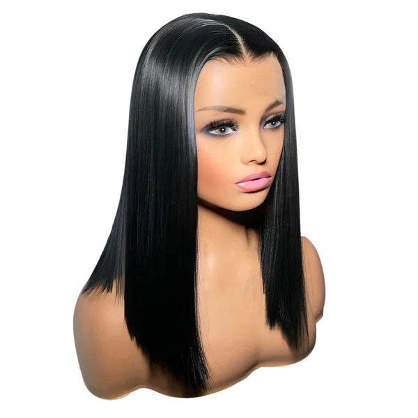 Jet Black Lace Front Bob Wig 13x4 HD