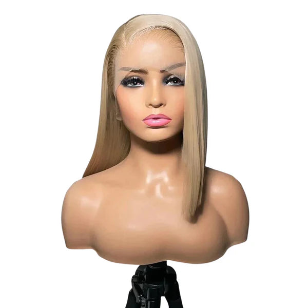 Toned Blonde Bob Lace Frontal Wig front view