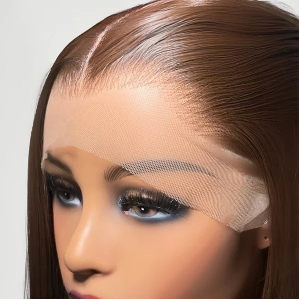 Dark Brown Body Wave Wig with Natural Waves