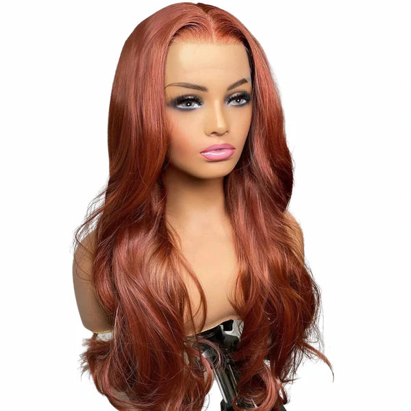 Pre-Plucked Ginger Lace Frontal Wig – Spice Up Your Style