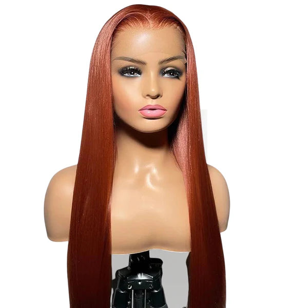 Pre-Plucked Ginger Lace Frontal Wig – Spice Up Your Style