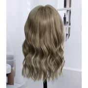 Smoky Beige Blonde Remy Human Hair Lace Front Wig